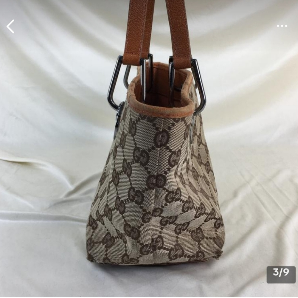 Vintage Gucci Brown GG Canvas Shoulder Bag - Picture 7 of 10